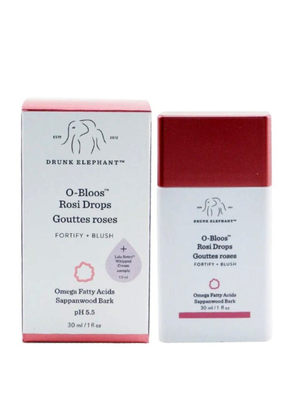 Drunk Elephant O-Bloos Rosi Drops Skincare Blush New